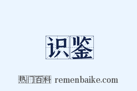 识鉴是什么意思的图片